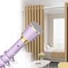 No-Drill Tension Shower Curtain Rod, 70–120 cm / 210–300 cm / 360–450 cm, Extendable, Purple, 410–490 cm view 1