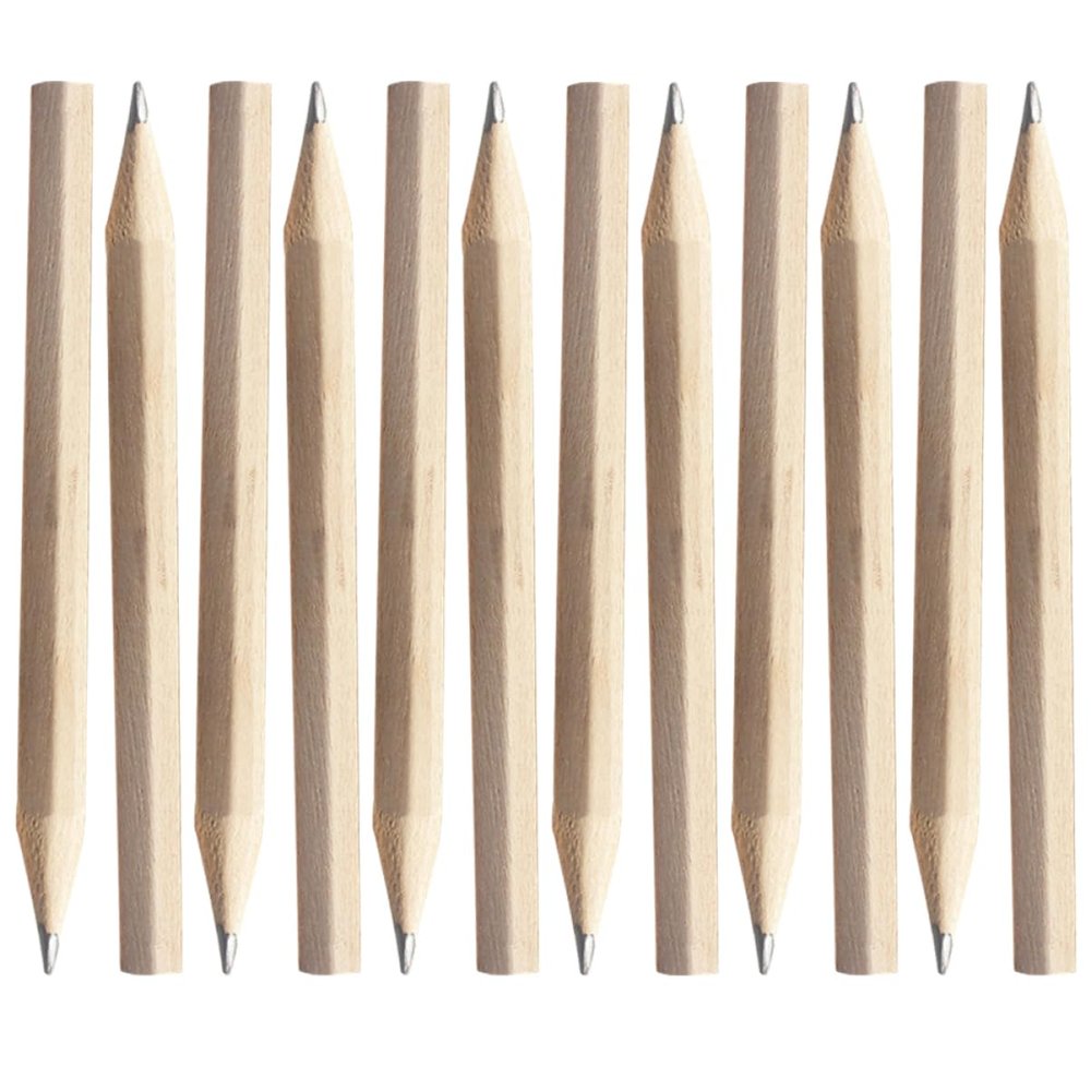 50 Short Wooden Pencils with Erasers for School and Celebrations