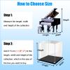 Acrylic Display Case, Transparent Acrylic Storage Case for Collectibles, Stackable, Dustproof Organizer (60 x 40 x 40 view 4