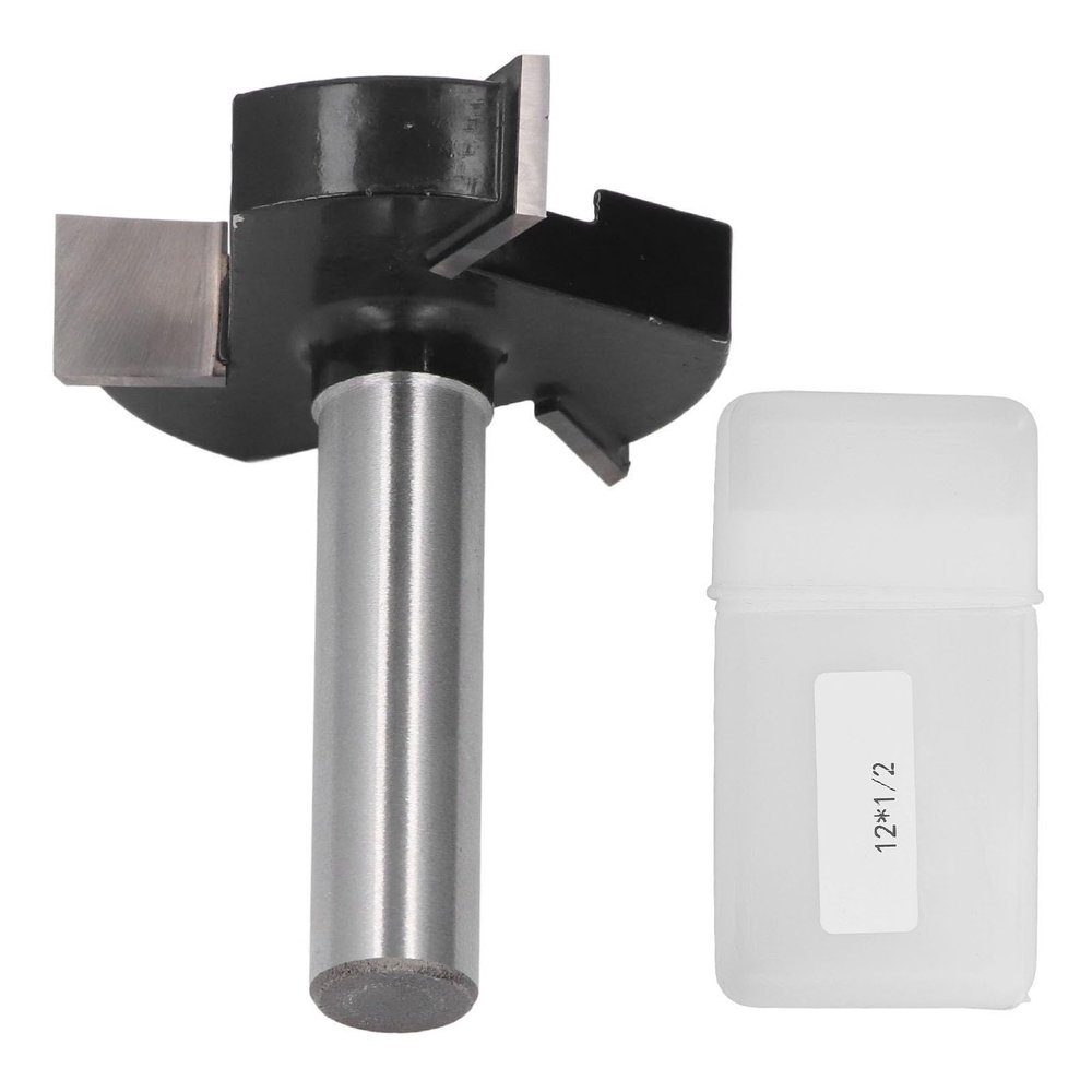 3-Tooth T-Slot CNC Router Bit, 12 mm Shank, 49 mm Cutting Diameter