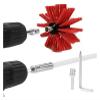 Chimney Cleaning Set with 9 Flexible Rods, Brush and Drill-Driven Rotating System (9 Rods, 410 mm) view 2