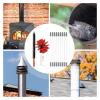 Chimney Cleaning Set with 9 Flexible Rods, Brush and Drill-Driven Rotating System (9 Rods, 410 mm) view 3