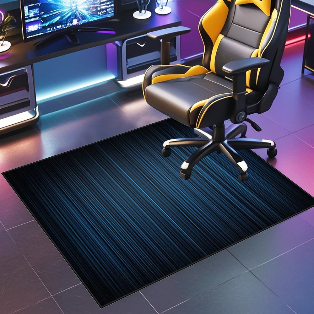 Gaming Floor Protection Mat for Hard Floors, 70 x 90 cm, Scratch-Resistant Non-Slip Chair Mat