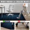 Gaming Floor Protection Mat for Hard Floors, 70 x 90 cm, Scratch-Resistant Non-Slip Chair Mat view 4