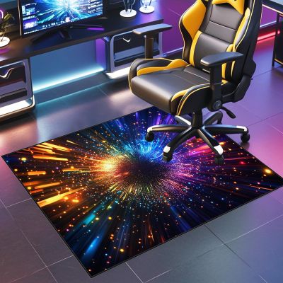JaevKwzy Gaming Chair Mat, 80 x 120 cm, Floor Protection Mat for Hard Floors and Carpets