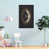Sun and Moon 3D Canvas Wall Art, Nonwoven Canvas Print, Framed Artwork, 12 x 18 in (30 x 45 cm) view 4