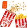 Hoement 100-Count Paper Popcorn Bags, Oil-Resistant Large Snack Bags for Individual Portions, for Cinemas and Celebrations view 3