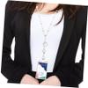 Operitacx Glass Bead ID Lanyard with Retractable Easy-Click Clasp view 4