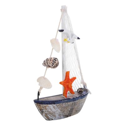 Gogogmee Miniature Sailboat Model for Nautical Decor, Coastal-Style Table Accessory for Bathrooms, Offices, and Living Spaces, Antique and ... Designs