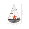 Gogogmee Miniature Sailboat Model for Nautical Decor, Coastal-Style Table Accessory for Bathrooms, Offices, and Living Spaces, Antique and ... Designs view 2