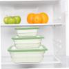 MUCKLILY 3-Piece Storage Box Set, 330 ml/735 ml/1600 ml, Light Green view 3