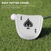 Asuinxurr Golf Hammer Putter Headcover, Magnetic Club Protector for 2-Ball Style Putters, RH/LH view 2