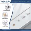 Asuinxurr T8 8 mm x 500 mm Threaded Rod with Nut and Mounted Pillow Block CNC Set for 3D Printers view 4