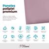 DHOME Self-Adhesive Faux Leather Upholstered Panels, Pink, 50 x 50 cm view 4