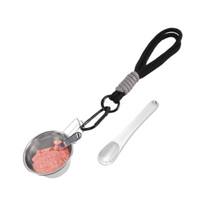 Tewzafiya 50 ml Stainless Steel Camping Cup with Carabiner Handle