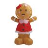 Riuulity 3.9-Ft Inflatable Yard Decoration with Gingerbread Girl and LED Lights, Thickened Outdoor Decoration, Suitable for Parks, Outdoors and More (EU Plug 220–240 V) view 1