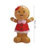 Riuulity 3.9-Ft Inflatable Yard Decoration with Gingerbread Girl and LED Lights, Thickened Outdoor Decoration, Suitable for Parks, Outdoors and More (EU Plug 220–240 V) view 2