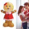 Riuulity 3.9-Ft Inflatable Yard Decoration with Gingerbread Girl and LED Lights, Thickened Outdoor Decoration, Suitable for Parks, Outdoors and More (EU Plug 220–240 V) view 4