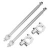 MUCKLILY Retractable Bicycle Handlebar Flag Holders, 2 Pieces, Silver view 1