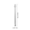 MUCKLILY Retractable Bicycle Handlebar Flag Holders, 2 Pieces, Silver view 2