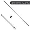 MUCKLILY Retractable Bicycle Handlebar Flag Holders, 2 Pieces, Silver view 4