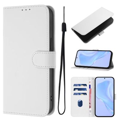 KRjcsfhy Flip Leather Case for Xiaomi Redmi Note 14 4G, White