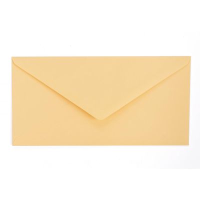 Kuvertwelt DIN Long Envelopes (220 x 110 mm), Wet-Glued - Turmeric