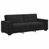 vidaXL 3-Seater Sofa Black 220 x 78 x 84 cm Velvet view 1