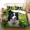 SJSXWQN Border Collie Bedding Set, 135 x 200 cm, with Zipper view 1