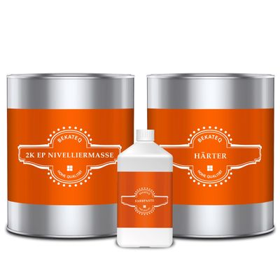 BEKATEQ 2K Epoxy Resin Leveling Compound, 1 kg, Pebble Gray