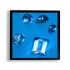 arte-tuo Topas Picture Frame | 40 x 50 cm | Glossy Black | Clear Acrylic Glass view 1