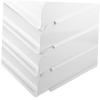 HOUDERCO Office Tray Organizer, Tiered Stackable Document Holder for Desk, White Paper Holder for Home and Office view 2