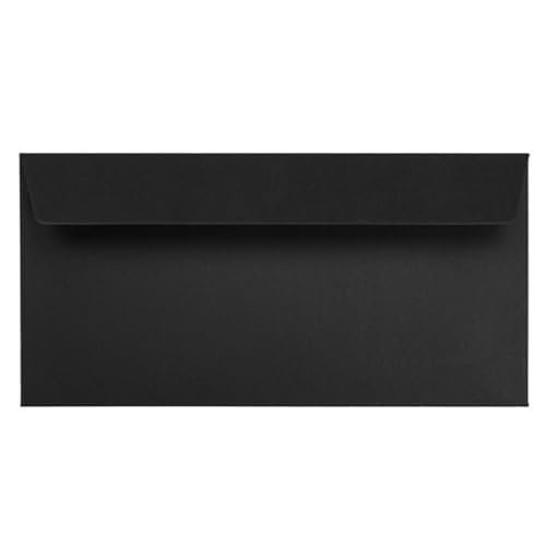 Kuvertwelt Envelopes, DL (220 x 110 mm), Self-Adhesive, Black