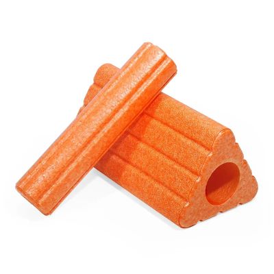 DGOINGPI Triangular Hollow EPP Yoga Roller, Orange with Post