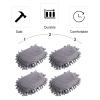 HAPINARY 4-Pack Chenille Board Erasers, Washable and Portable, with Comfortable Grip view 2