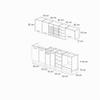 Vicco R-Line Kitchen Unit, Anthracite Country Style/Anthracite, 240 cm view 2