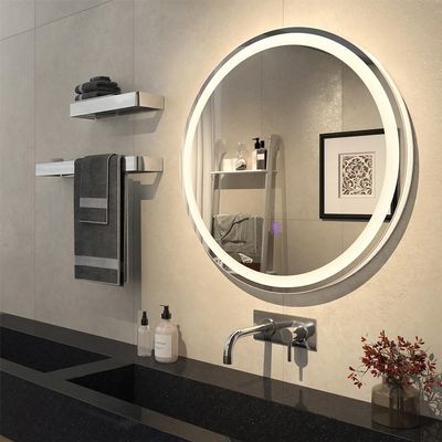 Vicco Lumos Bathroom Mirror with LED Lighting, White, 70 cm