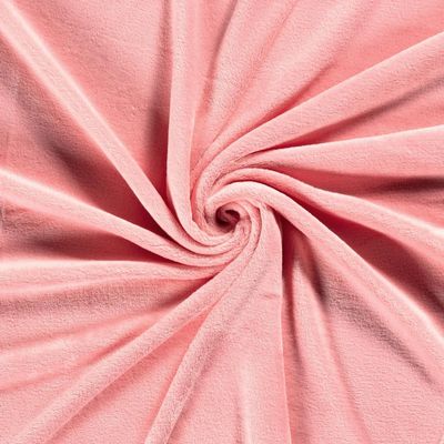 CRS Fur Fabrics N5358-013-1MTR Double-Sided Coral Fleece Fabric, Coral Pink, 1 m
