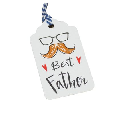 TOVINANNA Father's Day Paper Gift Tags, 100 Pieces