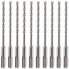 SDS Plus Hammer Drill Bits, 6 mm x 160 mm, Tungsten Carbide-Tipped Masonry Bits for Brick, Concrete, Stone and Granite, 10-Piece Set view 1