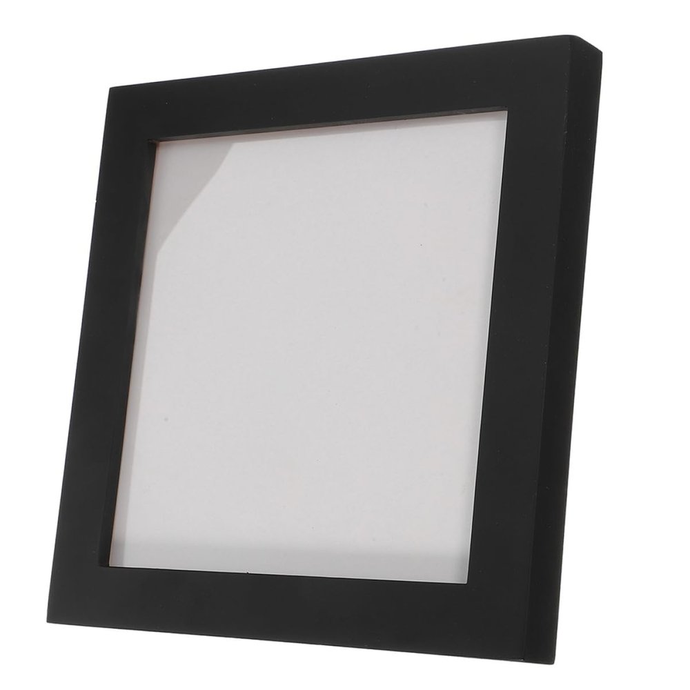 Alipis CD Picture Frame for CDs and Photos, Modern Black