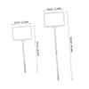 Operitacx Stainless Steel Handheld Sign Holder with Frame view 2