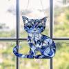 Cat Sun Catcher Christmas Tree Cat Pair Keepsake view 4