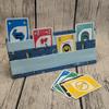 Fabric Playing Card Holder, Handmade, Crocodile view 2