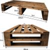Lermowood M2 Wooden Pallet Bed 80 x 200 cm, Oak, with Slatted Base and 2 Drawers view 3