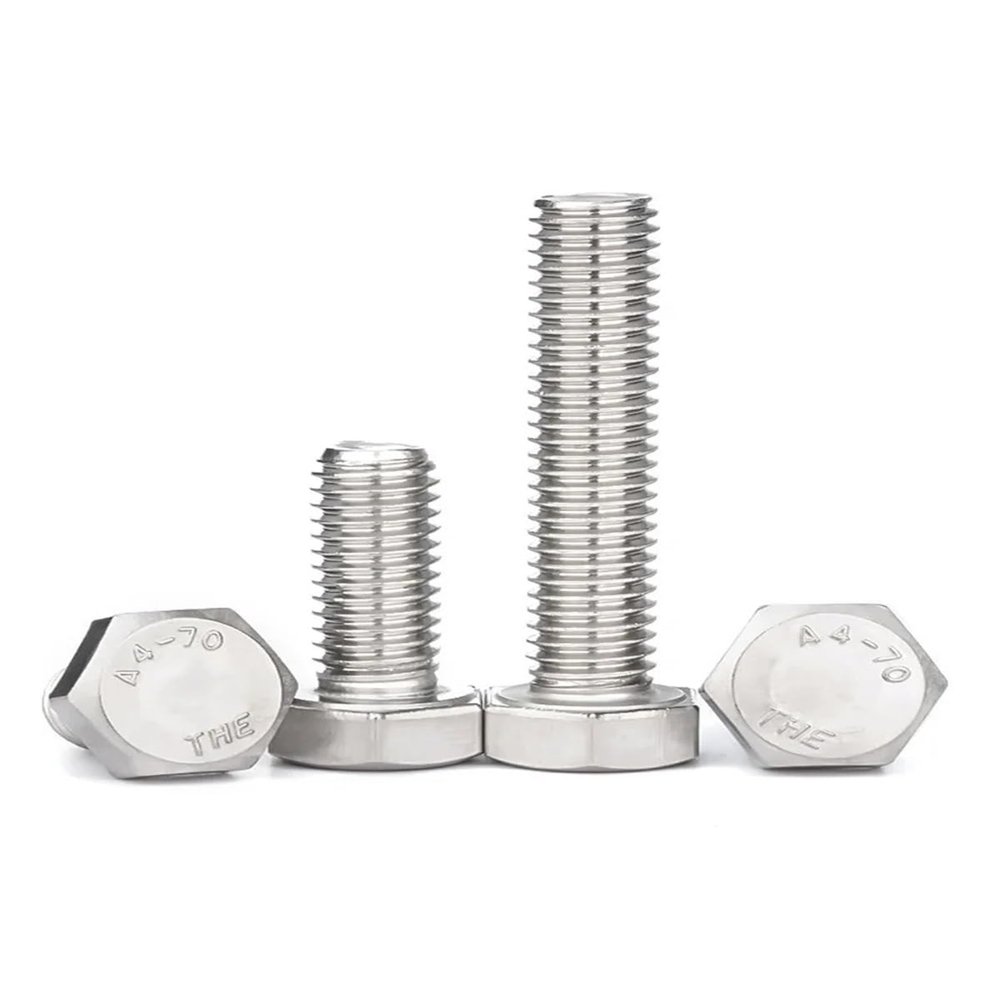 1–20 pcs M3–M12 DIN 933 316/A4 Stainless Steel Hex Head Screws, 8–100 mm (40 mm, M6, 5 pcs)