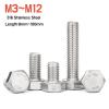 1–20 pcs M3–M12 DIN 933 316/A4 Stainless Steel Hex Head Screws, 8–100 mm (40 mm, M6, 5 pcs) view 2