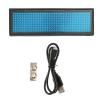 TOPINCN Coolbird Blue LED Name Badge, 44 × 11 Pixels, Rechargeable USB-Programmable Display view 1