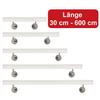 TIBU White Aluminum Handrail, 280 cm, with 3 Angled Stainless Steel Brackets and Curved Cap view 4