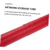 Extendable Art Tube for Posters, Documents, and Drawings, Red view 2